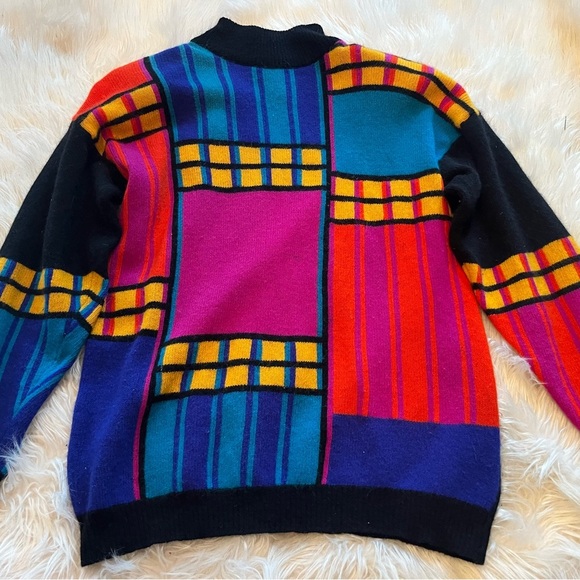 IB Diffusion Sport Women's Multicolor Block Art Sweater Size M - Picture 2 of 7